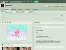 Tablet Screenshot of cute-artist.deviantart.com
