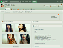 Tablet Screenshot of i-want-a-candy.deviantart.com
