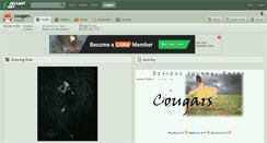 Desktop Screenshot of cougars.deviantart.com