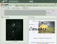 Tablet Screenshot of cougars.deviantart.com
