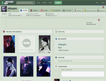 Tablet Screenshot of otteypm.deviantart.com