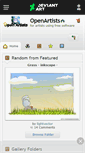 Mobile Screenshot of openartists.deviantart.com
