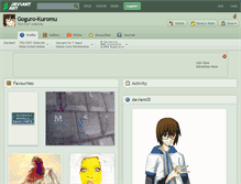 Tablet Screenshot of goguro-kuromu.deviantart.com