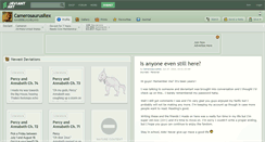 Desktop Screenshot of camerosaurusrex.deviantart.com