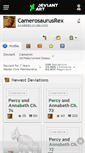 Mobile Screenshot of camerosaurusrex.deviantart.com