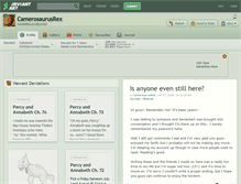 Tablet Screenshot of camerosaurusrex.deviantart.com