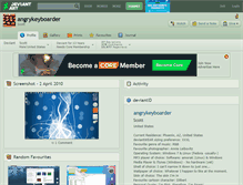 Tablet Screenshot of angrykeyboarder.deviantart.com