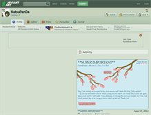 Tablet Screenshot of natsupanda.deviantart.com