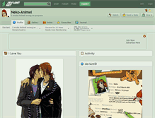 Tablet Screenshot of neko-animel.deviantart.com
