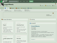 Tablet Screenshot of dreamofbeauty.deviantart.com