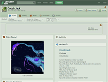 Tablet Screenshot of cousinjack.deviantart.com
