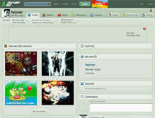 Tablet Screenshot of heyner.deviantart.com