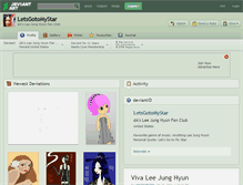 Tablet Screenshot of letsgotomystar.deviantart.com