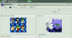 Desktop Screenshot of darkblueglass.deviantart.com
