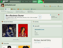Tablet Screenshot of aleheatherlover.deviantart.com