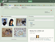 Tablet Screenshot of khyl.deviantart.com
