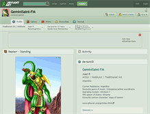 Tablet Screenshot of geminisaint-fm.deviantart.com