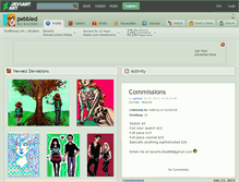 Tablet Screenshot of pebbled.deviantart.com