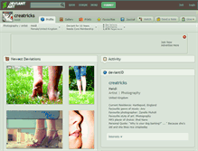 Tablet Screenshot of creatricks.deviantart.com