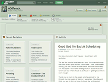 Tablet Screenshot of mggfanatic.deviantart.com