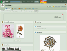 Tablet Screenshot of heidibears.deviantart.com
