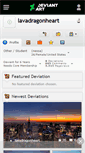Mobile Screenshot of lavadragonheart.deviantart.com