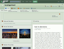 Tablet Screenshot of lavadragonheart.deviantart.com