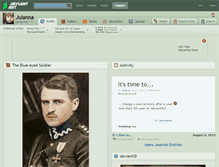 Tablet Screenshot of julanna.deviantart.com