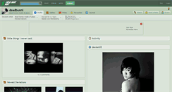 Desktop Screenshot of deadbunni.deviantart.com