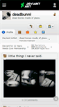 Mobile Screenshot of deadbunni.deviantart.com