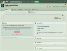 Tablet Screenshot of dark-eyes-of-blood.deviantart.com