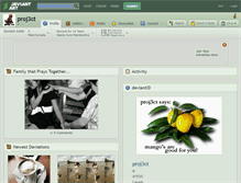 Tablet Screenshot of proj3ct.deviantart.com