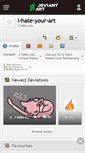 Mobile Screenshot of i-hate-your-art.deviantart.com