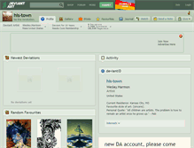 Tablet Screenshot of his-town.deviantart.com