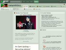 Tablet Screenshot of cosplayaddiction.deviantart.com