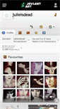 Mobile Screenshot of julieisdead.deviantart.com