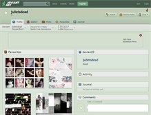 Tablet Screenshot of julieisdead.deviantart.com