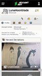 Mobile Screenshot of lunamoonblade.deviantart.com