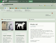 Tablet Screenshot of lunamoonblade.deviantart.com