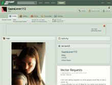 Tablet Screenshot of gaaralover112.deviantart.com