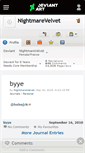 Mobile Screenshot of nightmarevelvet.deviantart.com