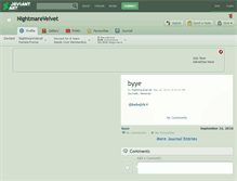 Tablet Screenshot of nightmarevelvet.deviantart.com