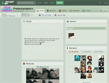 Tablet Screenshot of frerard-project.deviantart.com