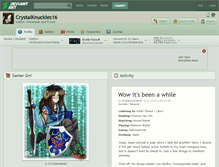 Tablet Screenshot of crystalknuckles16.deviantart.com