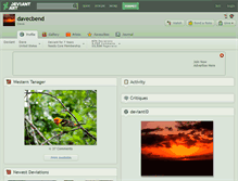 Tablet Screenshot of davecbend.deviantart.com