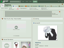 Tablet Screenshot of miasthma.deviantart.com