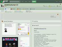 Tablet Screenshot of metarlfunkyman123.deviantart.com