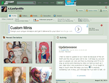 Tablet Screenshot of ajleefan4life.deviantart.com
