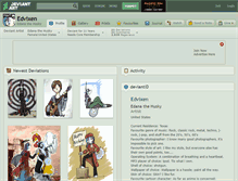 Tablet Screenshot of edvixen.deviantart.com