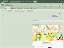 Tablet Screenshot of manila-chan.deviantart.com